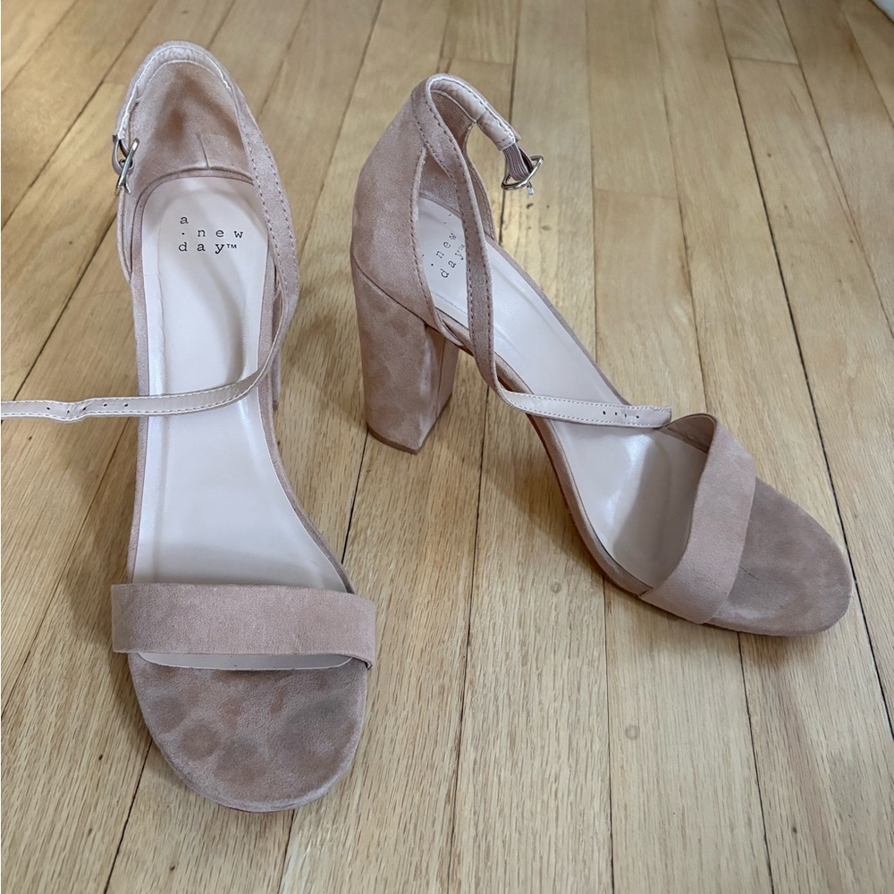 Target a new day 3” nude suede heel